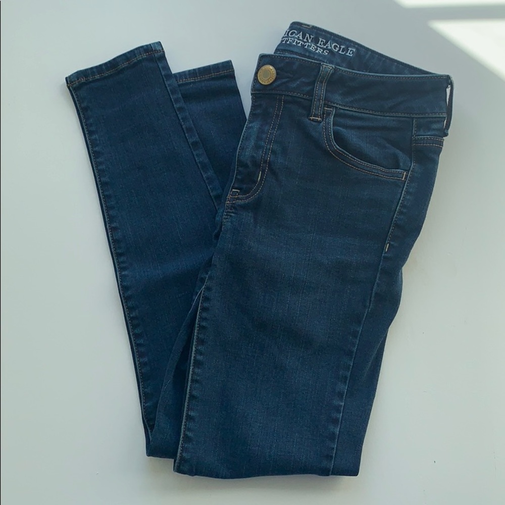 American Eagle AE Dark Wash Jegging 4 Short